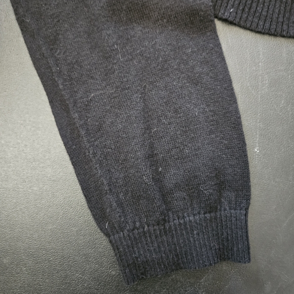 NWOT - Spring+Mercer Black Cotton Single Ply Cropped Sweater - Size L - Picture 4 of 9